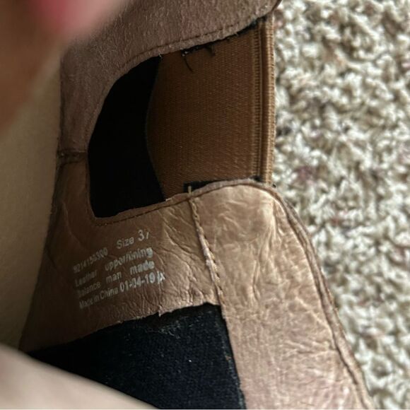 Dansko Harlene Brown Leather Booties Size 37 US 6-6.5 - Picture 9 of 11